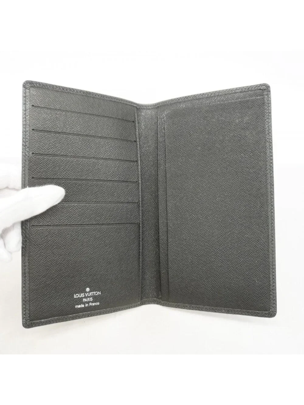Louis Vuitton Long Bill Holder Taiga Porto Chequier Carte Cles Ardoise Wallet